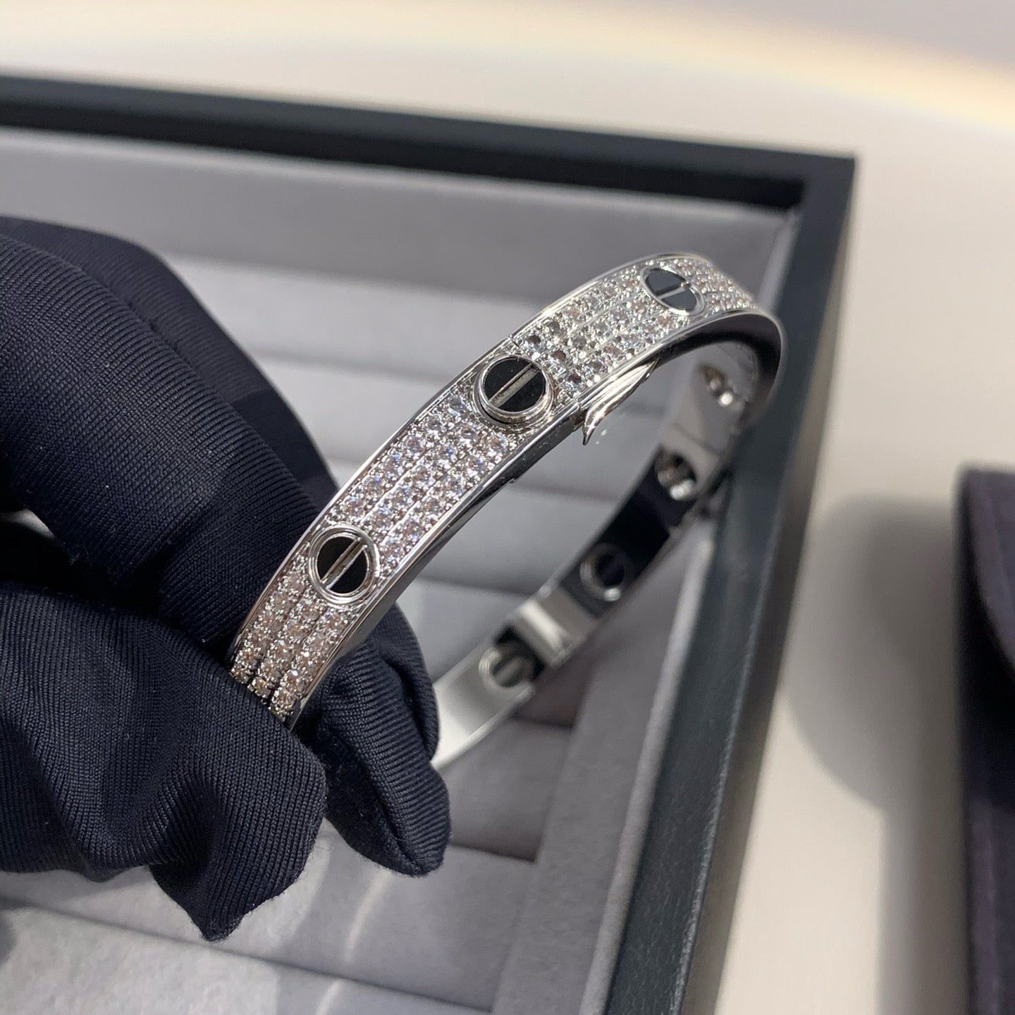 [baslovejewels]LOVE BRACELET 6.1MM DIAMOND-PAVED CERAMIC