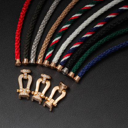 [baslovejewels]FORCE LARGE HORSESHOE NO DIAMOND BRACELET GOLD