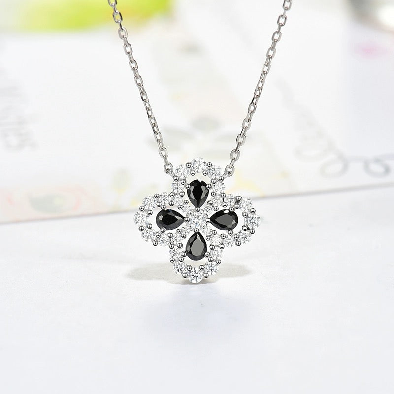 [baslovejewels]LOOP NECKLACE FULL MOTIF DIAMOND 16MM MULTIPLE COLORS