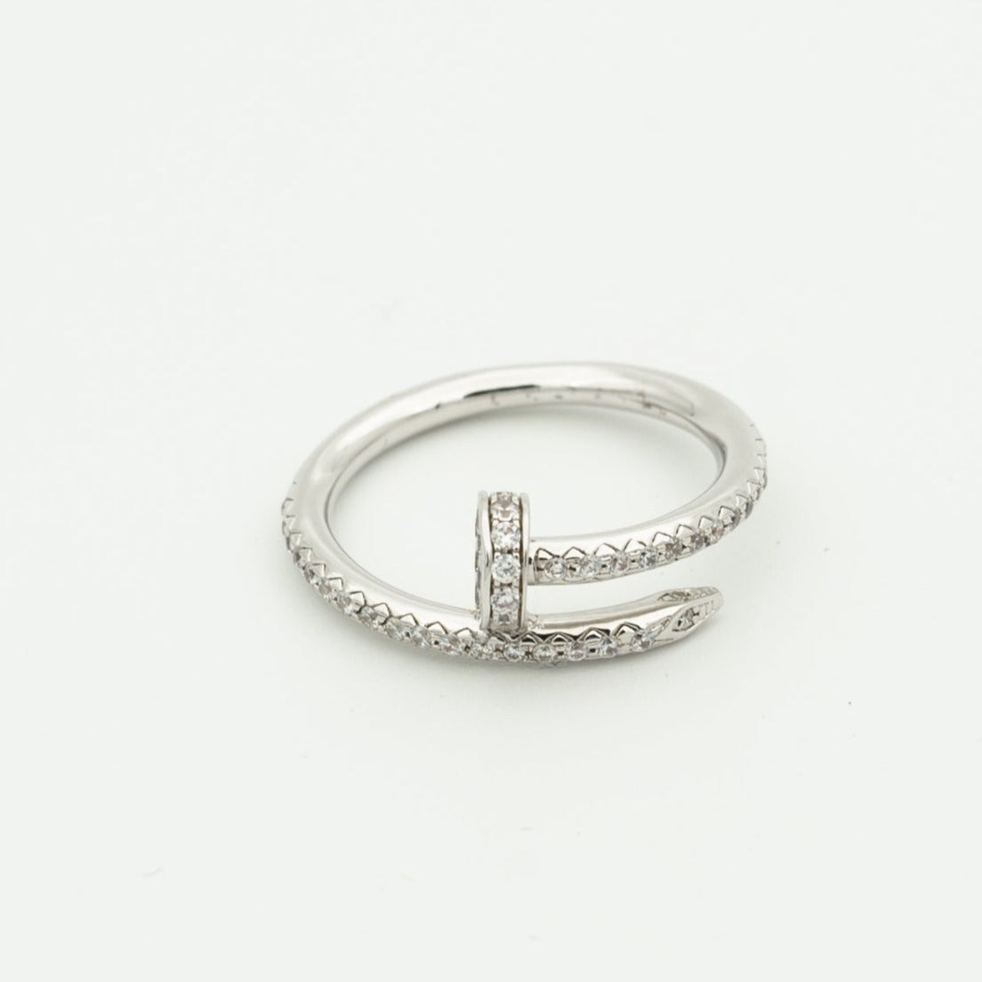 [baslovejewels]JUSTE RING 1.8MM SILVER DIAMONDS