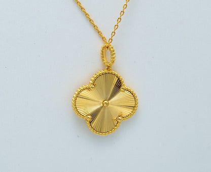 [basloveJW]CLOVER 25MM PEDANT NECKLACE GOLD
