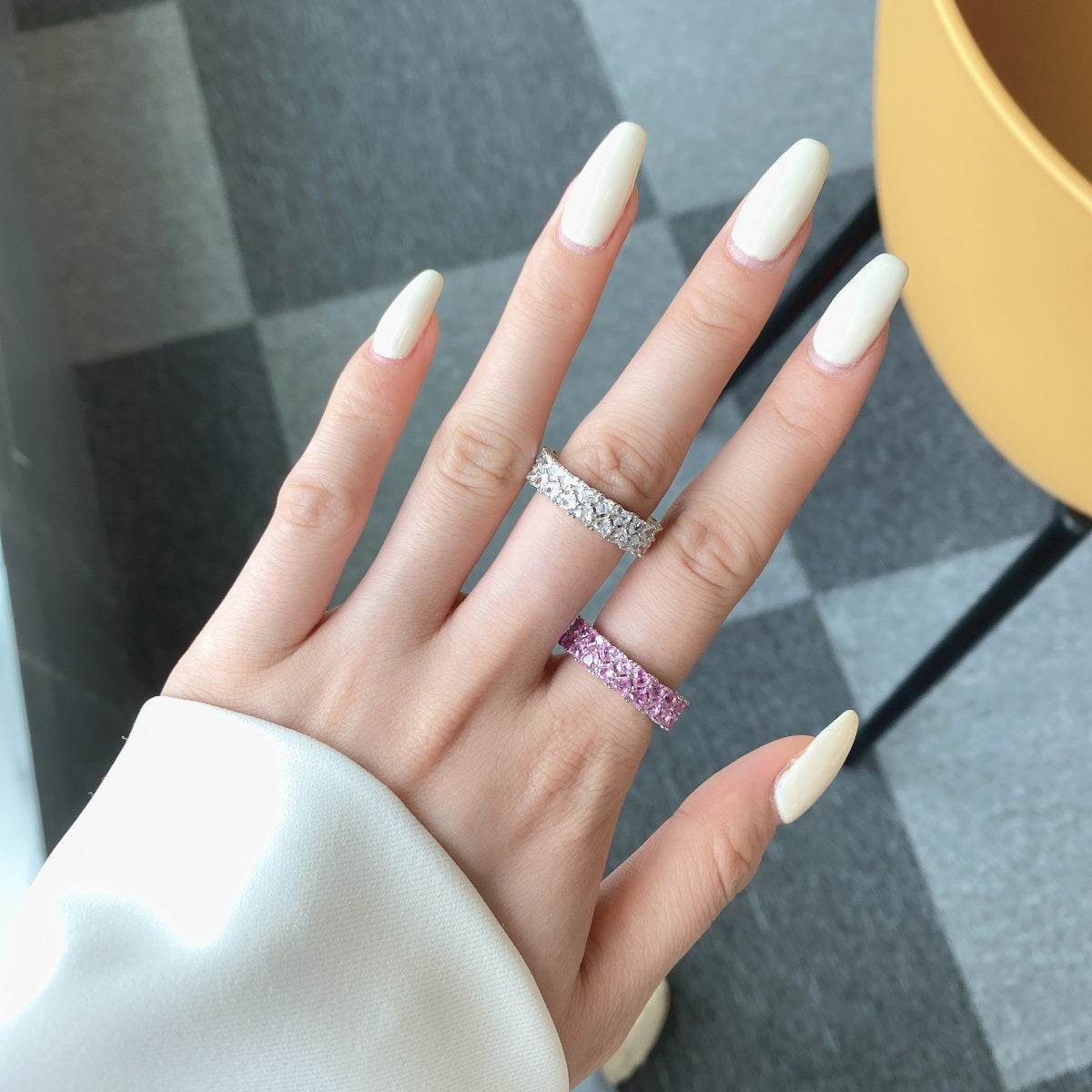 [baslovejewels]Sparkling Full Heart Ring