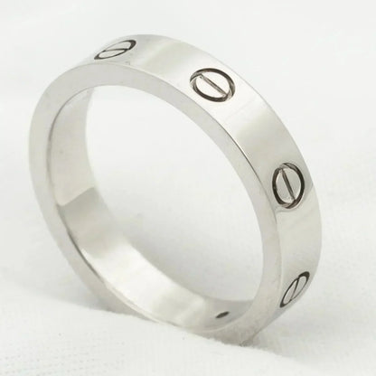 [baslovejewels]LOVE RING 4MM 1 DIAMOND SILVER