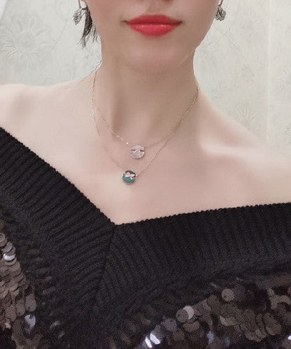 [baslovejewels]JEUX DE ROSE GOLD DIAMOND NECKLACE