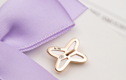 [baslovejewels]JEUX DE WHITE MOP ROSE GOLD DIAMOND EARRINGS