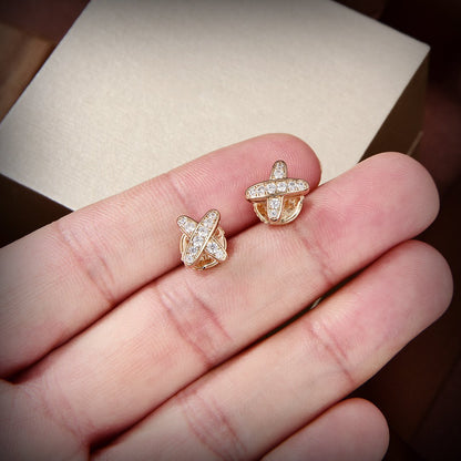 [baslovejewels]JEUX DE GOLD DIAMOND EARRINGS