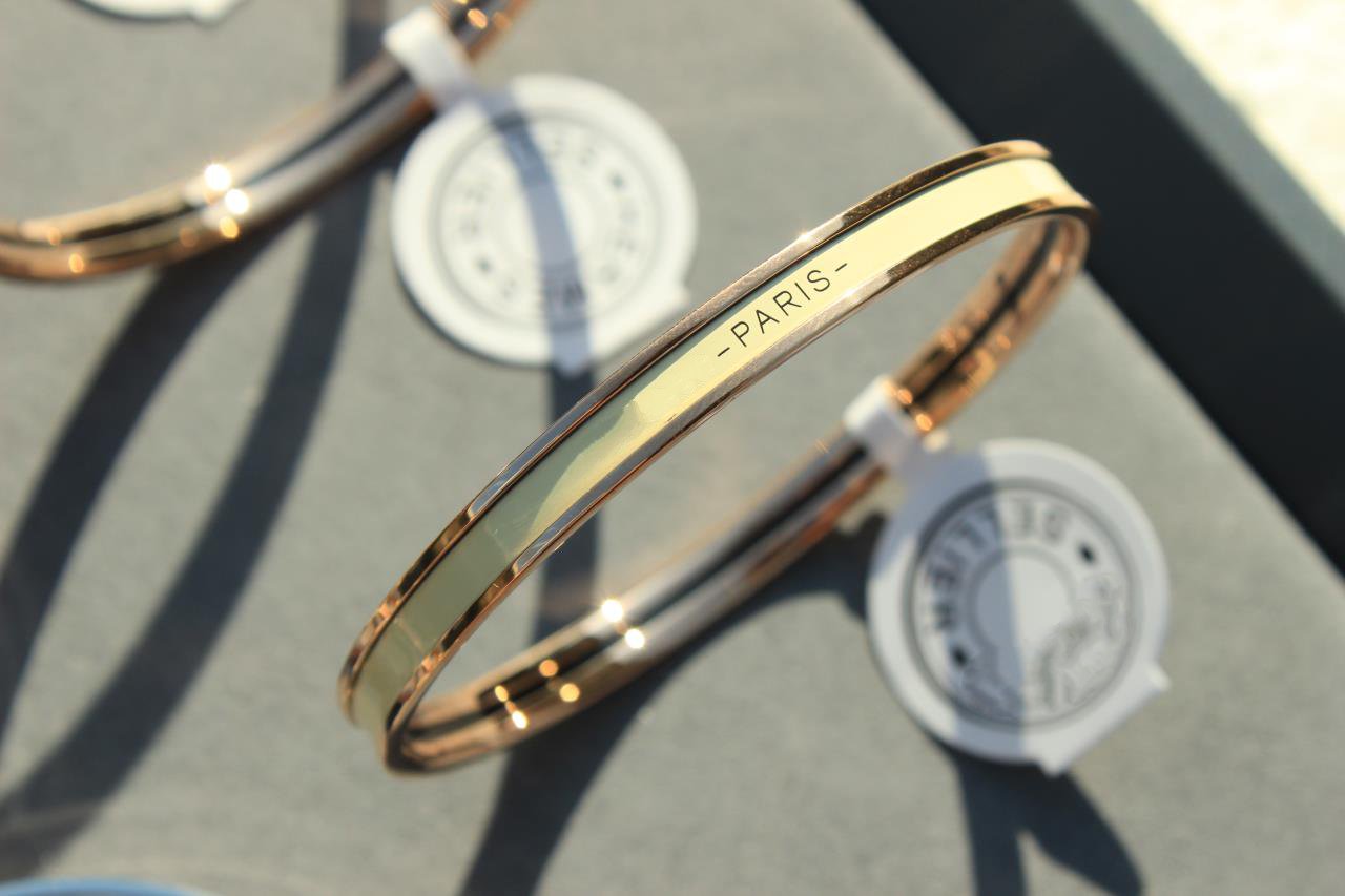 [baslovejewels]HM UNI BANGLE BAG PINK GOLD