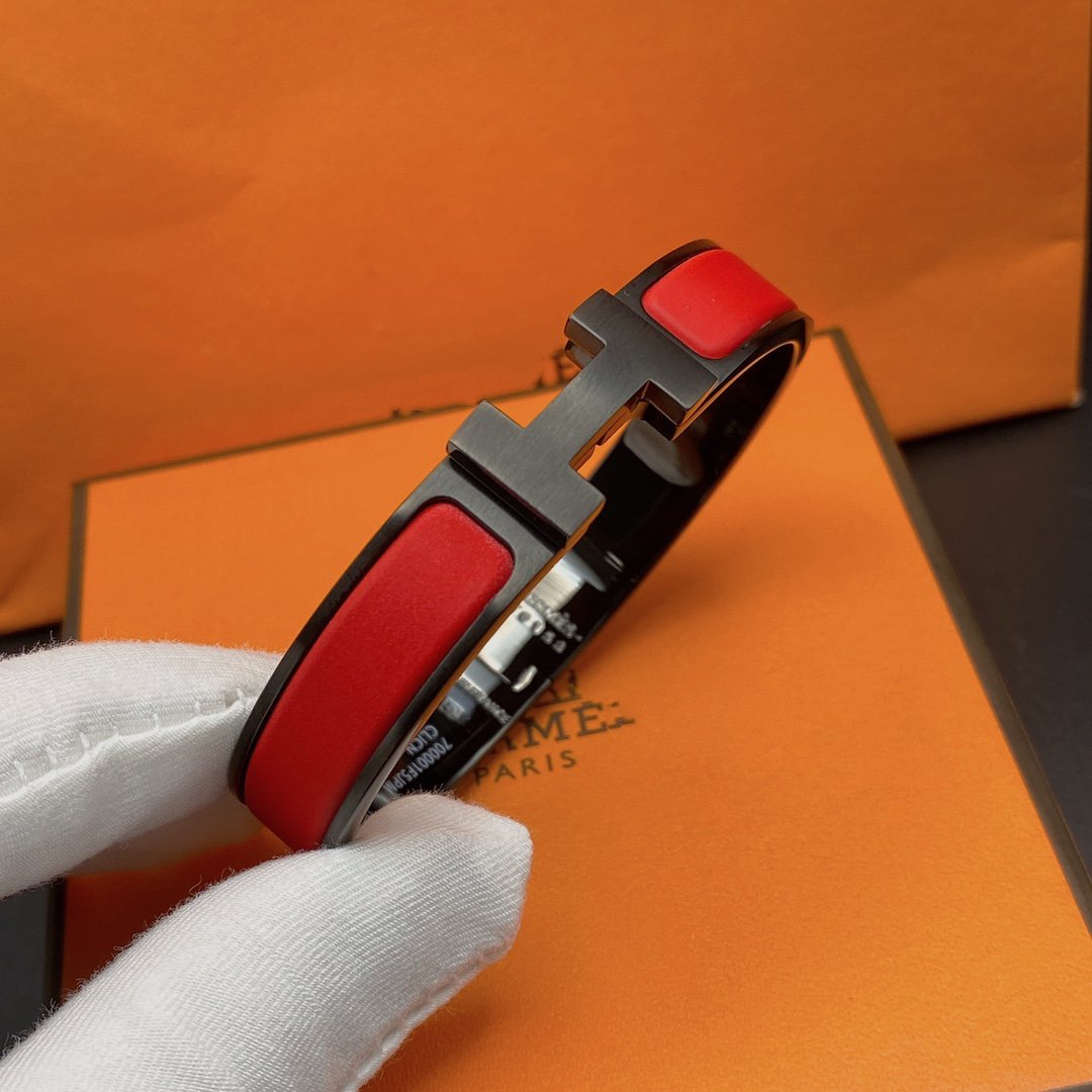 [baslovejewels]CLIC HM SO BLACK RED BRACELET