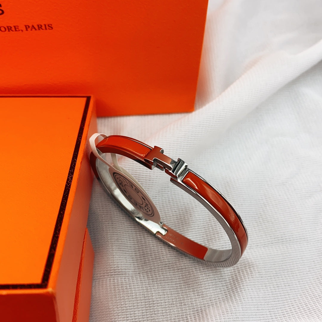 [baslovejewels]CLASSIC HM CLIC RED 8MM ENAMEL BRACELET