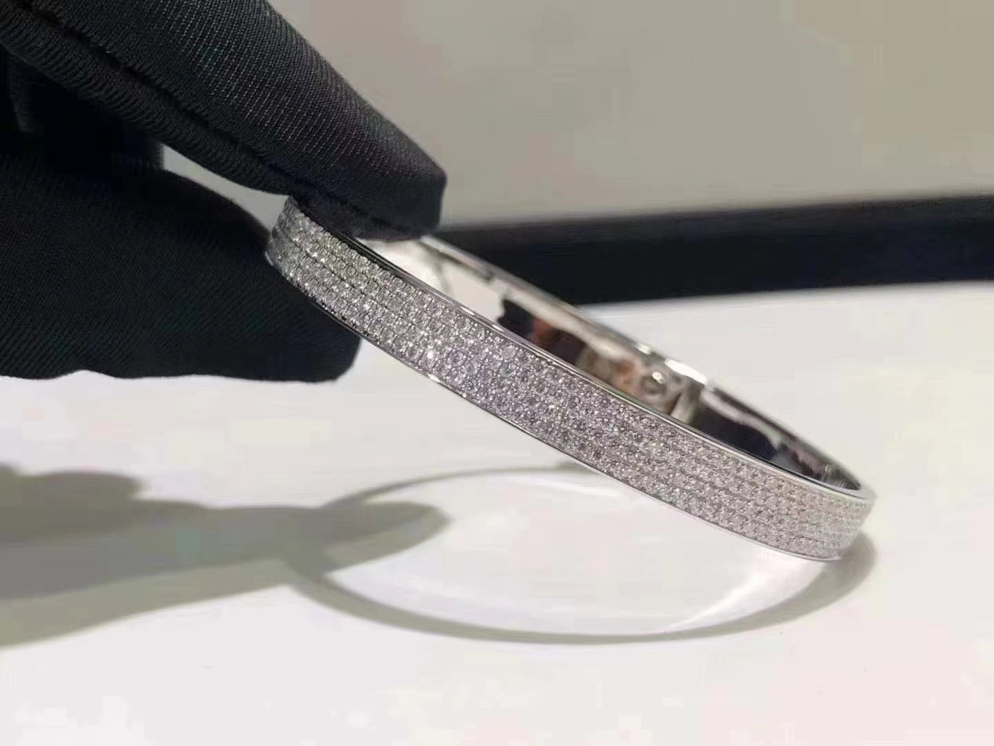 [baslovejewels]HM KELLY BRACELET IN SILVER AND FULL PAVE DIAMOND