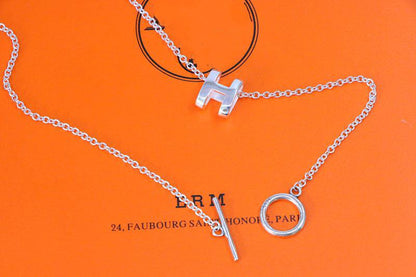 [baslovejewels]HM NECKLACE H LETTER OVAL SERIES