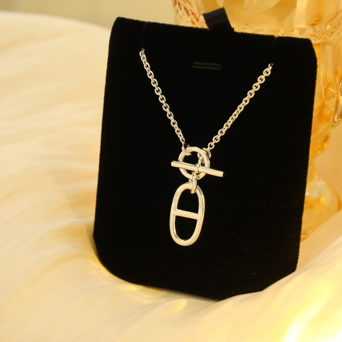 [baslovejewels]HM CHAINE D'ANCRE PENDANT NECKLACE STERLING SILVER