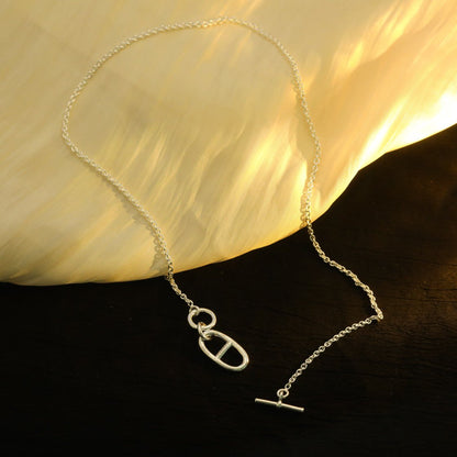[baslovejewels]HM CHAINE D'ANCRE PENDANT NECKLACE STERLING SILVER