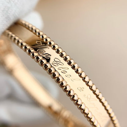 [baslovejewels]CLOVER BRACELET ENGRAVING SERIES