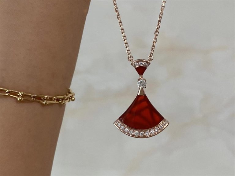 [baslovejewels]DREAM NECKLACE CARNELIAN DIAMOND