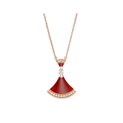 [baslovejewels]DREAM NECKLACE CARNELIAN DIAMOND