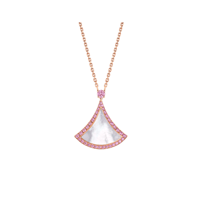 [baslovejewels]DREAM NECKLACE MOP DIAMOND PINK