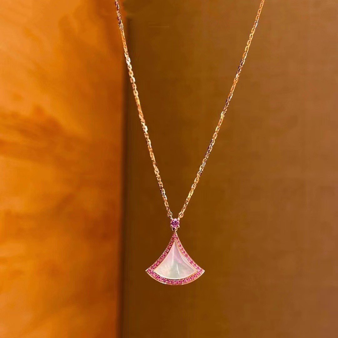 [baslovejewels]DREAM NECKLACE MOP DIAMOND PINK