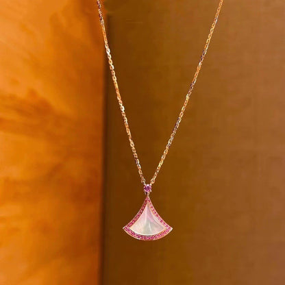 [baslovejewels]DREAM NECKLACE MOP DIAMOND PINK