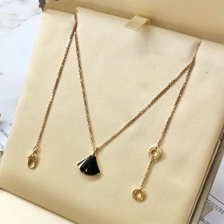 [baslovejewels]DREAM NECKLACE ONYX 1 DIAMOND