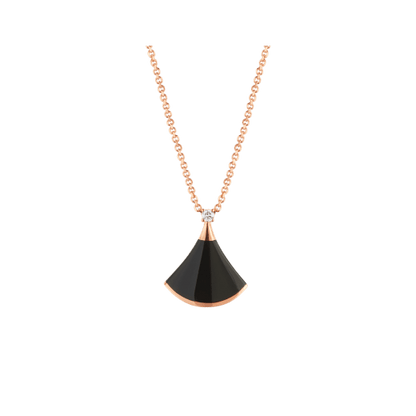 [baslovejewels]DREAM NECKLACE ONYX 1 DIAMOND