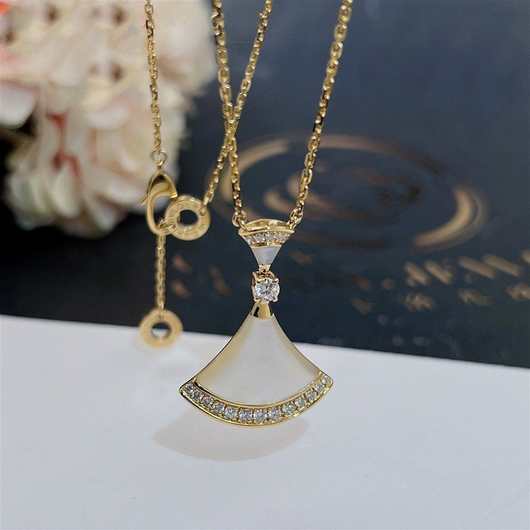 [baslovejewels]DREAM NECKLACE MOP GOLD DIAMOND