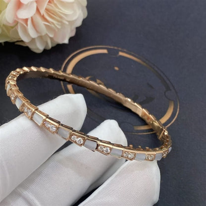 [baslovejewels]SERPENTI BRACELET PINK GOLD MOP DIAMOND