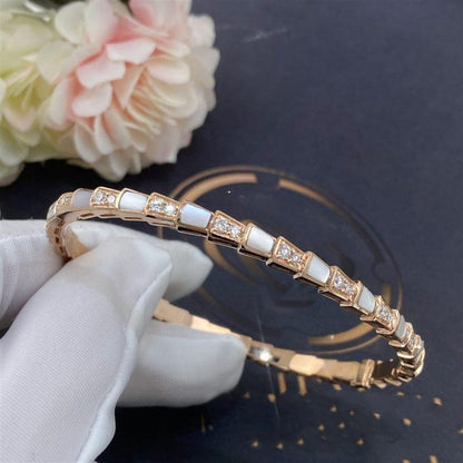 [baslovejewels]SERPENTI BRACELET PINK GOLD MOP DIAMOND
