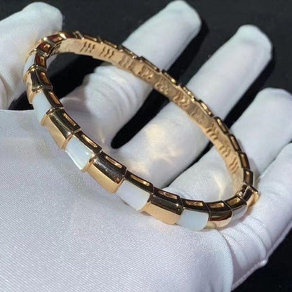 [baslovejewels]SERPENTI BRACELET PINK GOLD MOP
