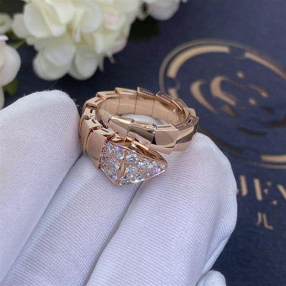 [baslovejewels]SERPENTI RING PINK GOLD DIAMOND