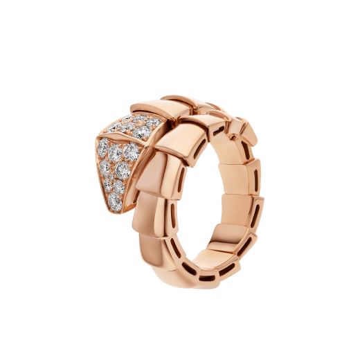 [baslovejewels]SERPENTI RING PINK GOLD DIAMOND
