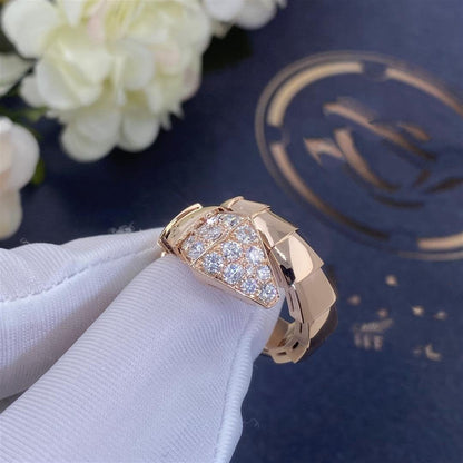 [baslovejewels]SERPENTI RING PINK GOLD DIAMOND
