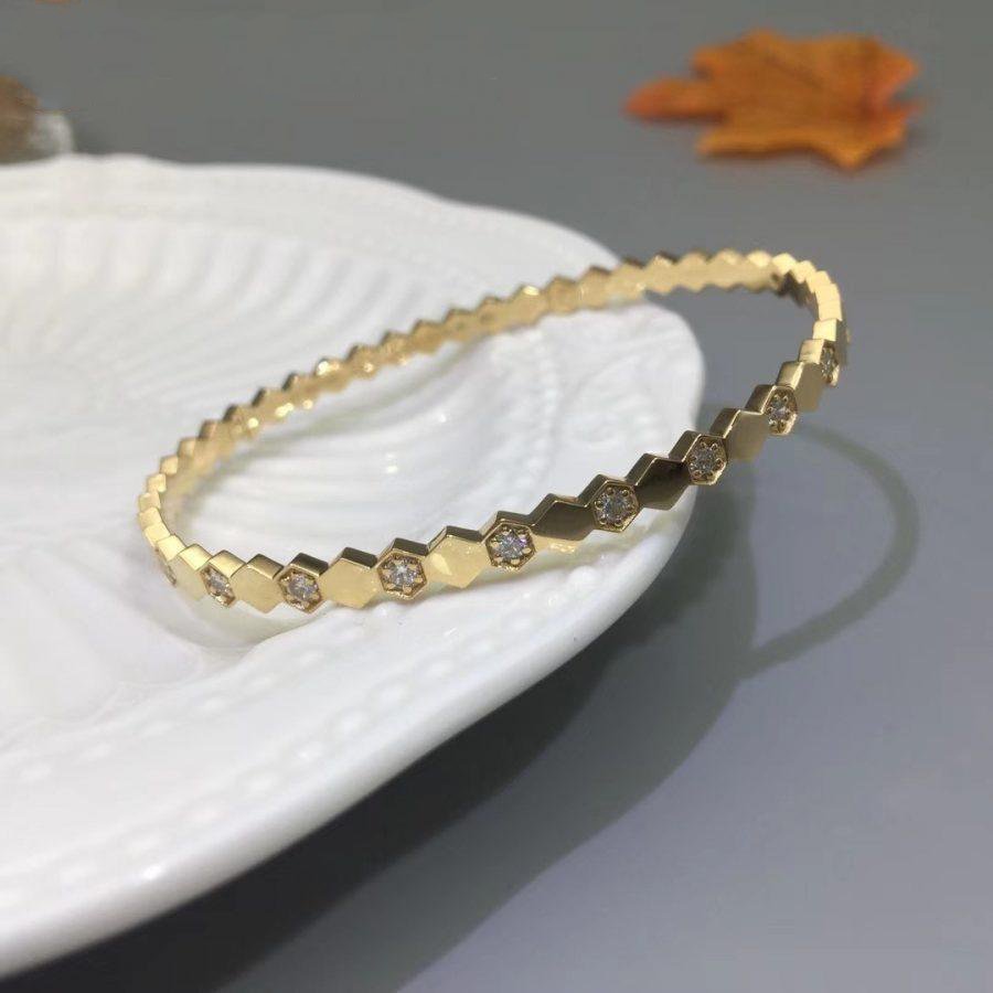 [baslovejewels]BEE LOVE GOLD DIAMOND BRACELET