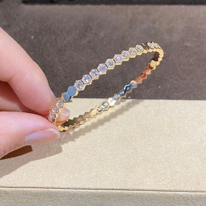 [baslovejewels]BEE LOVE GOLD BRACELET FULL DIAMOND