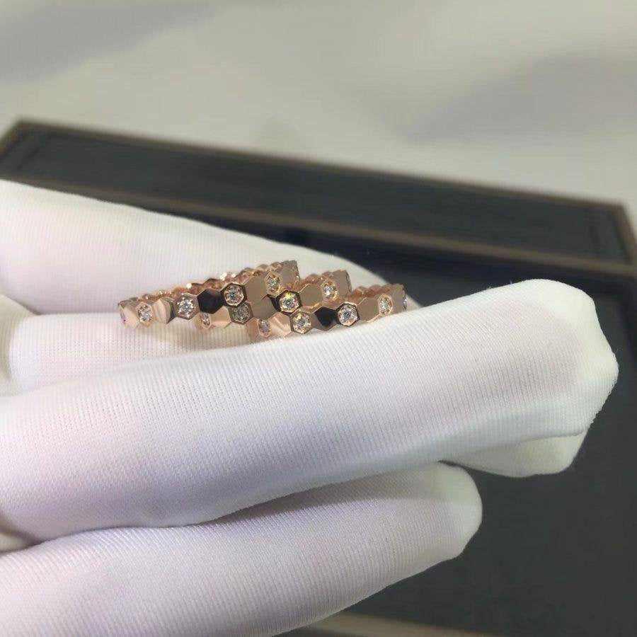 [baslovejewels]BEE LOVE RING PINK GOLD DIAMOND