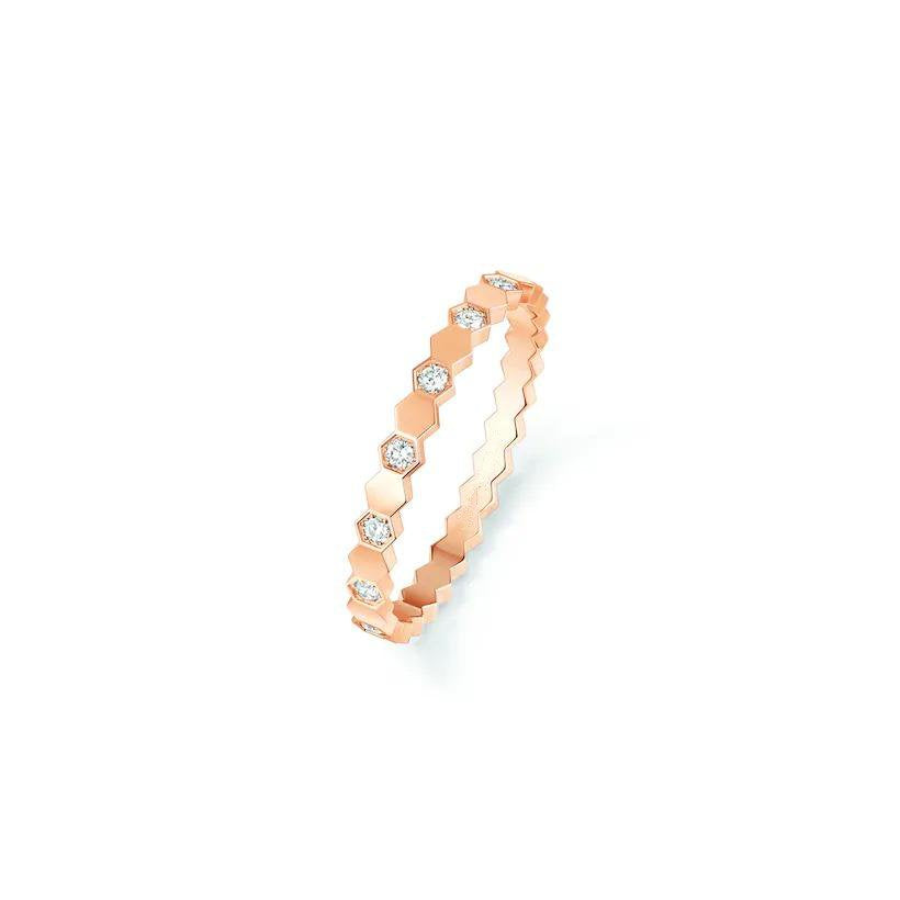 [baslovejewels]BEE LOVE RING PINK GOLD DIAMOND