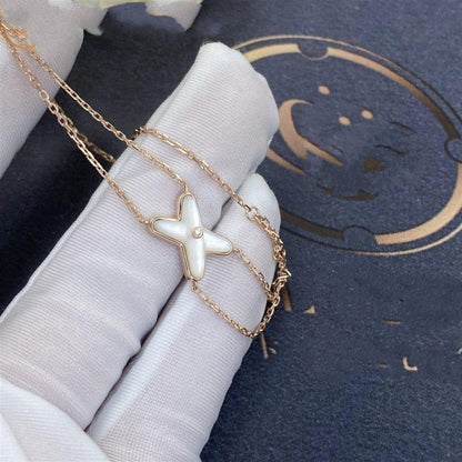 [baslovejewels]JEUX BRACELET WHITE MOP PINK GOLD 1 DIAMOND