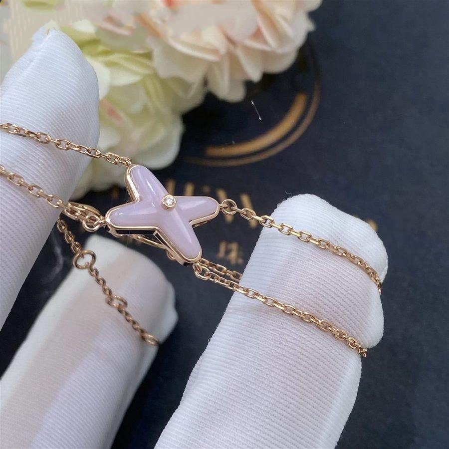 [baslovejewels]JEUX BRACELET PINK MOP PINK GOLD 1 DIAMOND