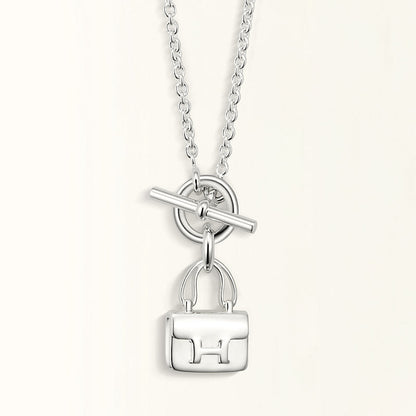 [baslovejewels]POP H PEDANT SILVER NECKLACE