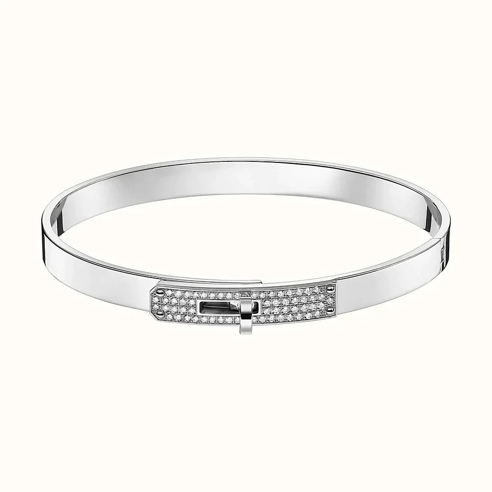 [baslovejewels]KELLY SILVER DIAMOND BRACELET