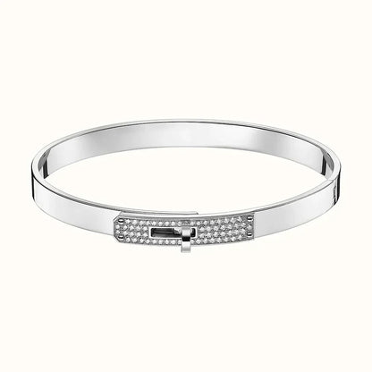 [baslovejewels]KELLY SILVER DIAMOND BRACELET