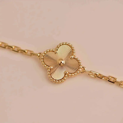 [baslovejewels]CLOVER 5 FLOWERS LASER BRACELET