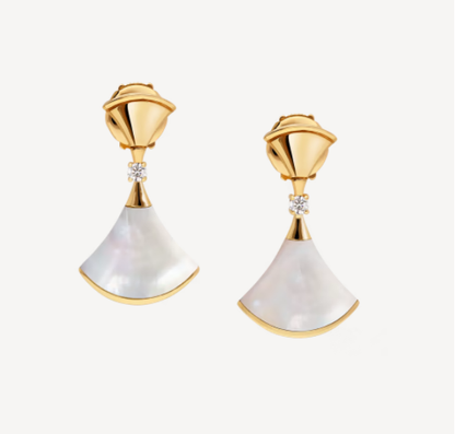 [baslovejewels]DREAM MOP 1 DIAMOND EARRINGS