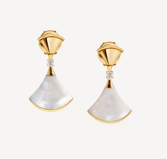 [baslovejewels]DREAM MOP 1 DIAMOND EARRINGS