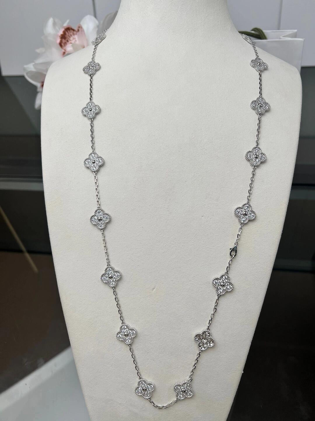 [baslovejewels]CLOVER 20 MOTIFS DIAMOND SILVER